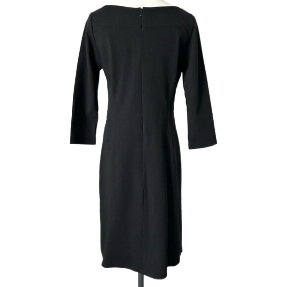 Eileen Fisher 3/4 Sleeve Mini Dress in Black Size Large - Picture 3 of 5